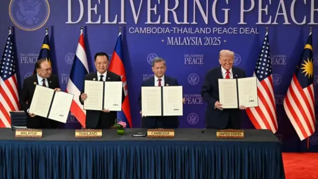در ماه اکتبر آتش‌بس شکننده‌ای با میانجی‌گری مالزی و دونالد ترامپ، بین دو کشور امضا شد 
