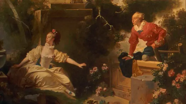 Detalhe de O Encontro, da série O Progresso do Amor, de Jean-Honré Fragonard (1771-73)