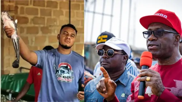 Foto Gọvanọ Anambra steeti bụ Charlse Soludo n'ebe ọ gara mgbe garaaga nakwa nke Ifesinachi