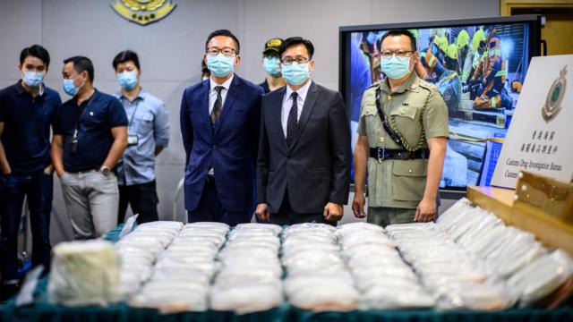 Incautación de cocaína en Hong Kong
