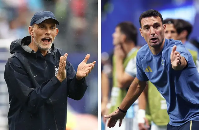 Thomas Tuchel y Lionel Scaloni