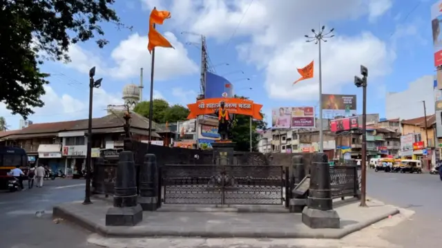 कोल्हापूर शहरातला छत्रपती शिवाजी महाराज चौक 