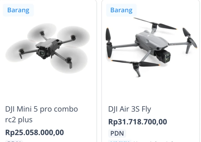 Harga drone di e-katalog