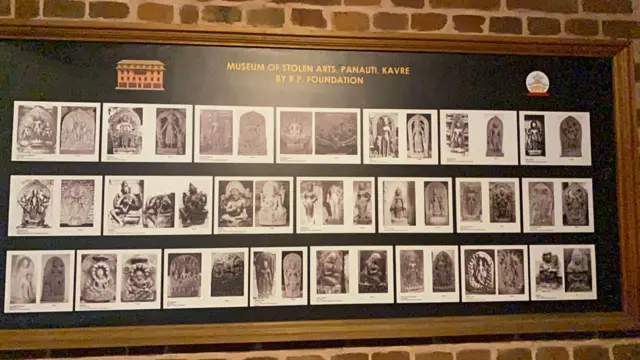चोरिएका मूर्तिहरूको तस्बिर