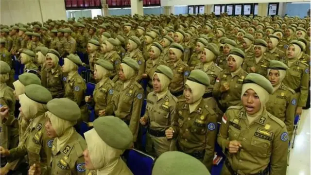 Sejumlah peserta didik akademi kedinasan milik pemerintah.