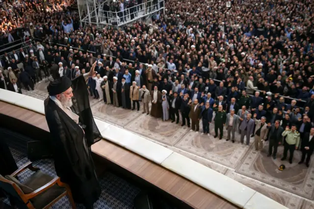 آقای خامنه‌ای در مراسم سالگرد مرگ آیت‌الله خمینی