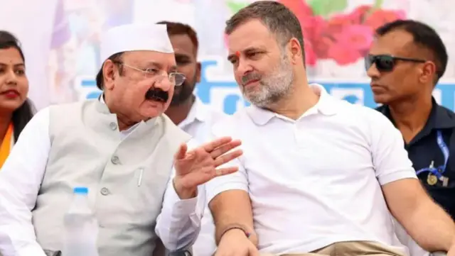 राहुल गांधी आणि अमेठीचे काँग्रेसचे खासदार किशोरी लाल शर्मा
