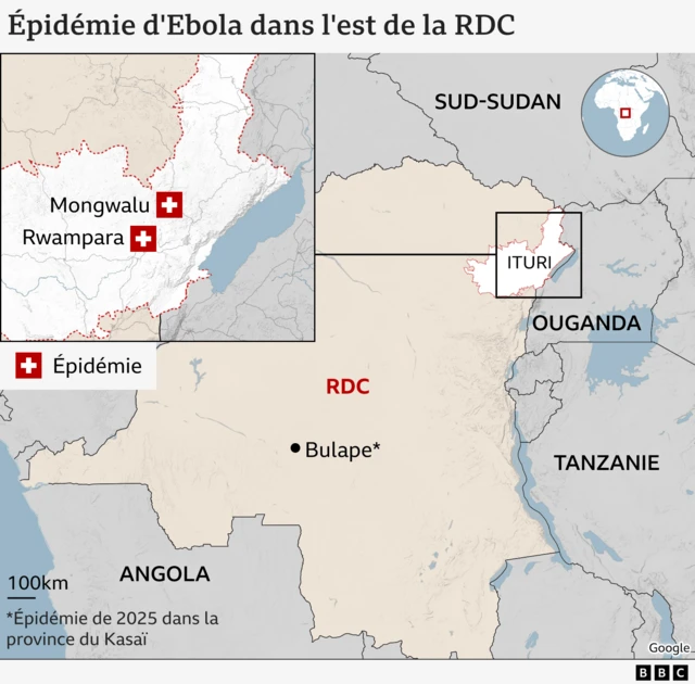 Carte de la RDC