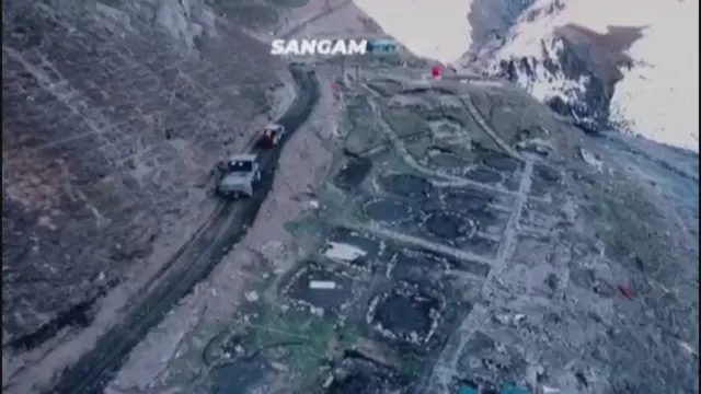 अमरनाथ गुफ़ा तक किए गए सड़क चौड़ी करण का वीडियो बीआरओ ने जारी किया.