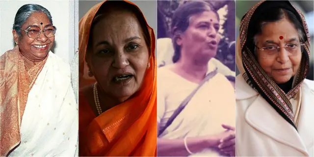 प्रभा राव, शालिनीताई पाटील, मृणाल गोरे आणि प्रतिभाताई पाटील