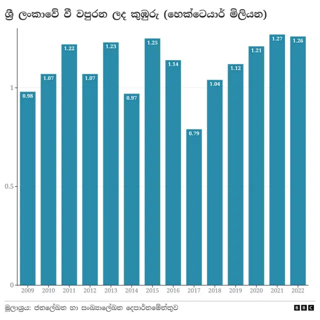 වී වපුරන ලද කුඹුරු ඉඩම්