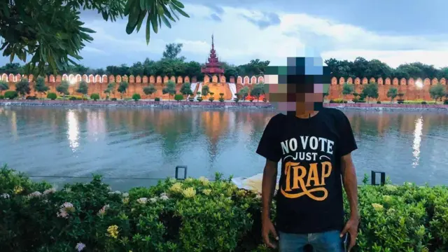 "မဲမပေးဖို့" တစ်ကိုယ်တော်ဆန္ဒပြတာကို ကျုံးနားမှာလုပ်ခဲ့