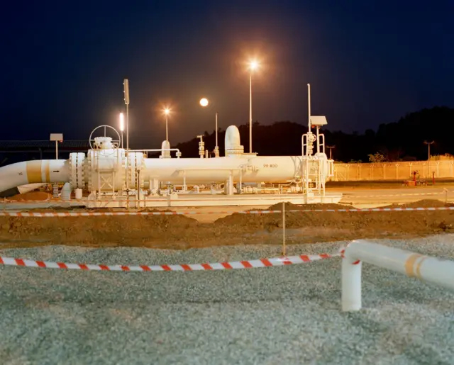 Natural gas and oil pipeline of Yadana pipeline project in Myanmar