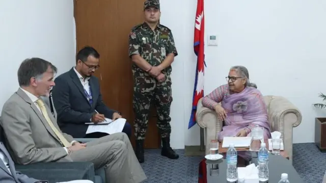 गत साता प्रधानमन्त्री सुशीला कार्कीले जर्मन राजदूतसँग छलफल गरेकी थिइन्