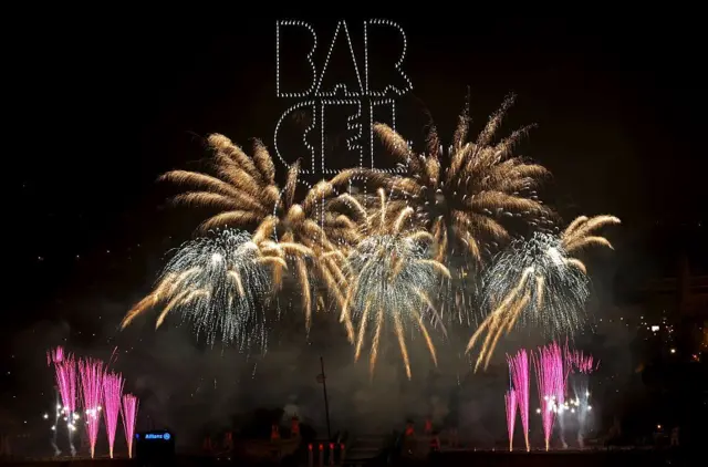 Новорічне шоу в Барселоні