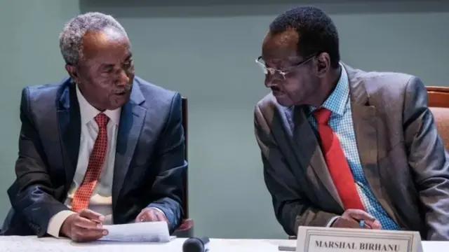 ዋና ኣዛዚ ሓይልታት ትግራይ ጀነራል ታደሰ ወረደን ኢታማዦር ሹም ሰራዊት ምክልኻል ኢትዮጵያን ኣብ ርእሰከተማ ኬንያ ናይሮቢ ኣብ ዝተበፅሐ ስምምዕ