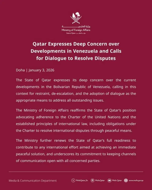 அமெரிக்கா - வெனிசுவேலா, இந்தியா, பாகிஸ்தான், இஸ்லாமிய நாடுகள்