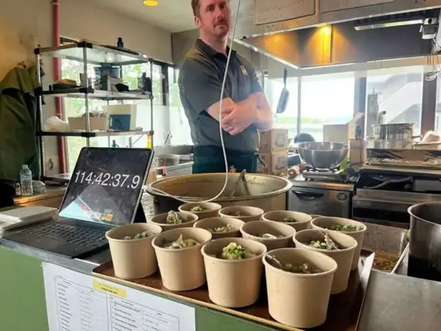 Alan Fisher cooking marathon