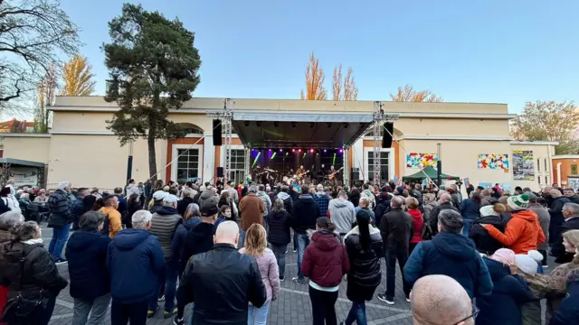 Скуп присталица Виктора Орбана и његове Фидес партије у Будимпешти