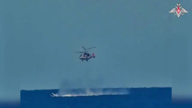 вертоліт РФ, катер з ракетою, обстріл 