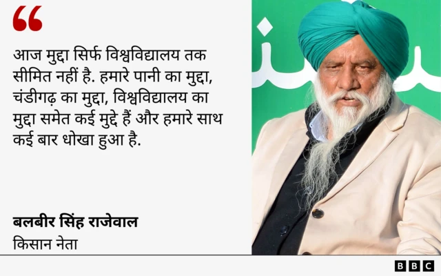 किसान नेता बलबीर सिंह राजेवाल का बयान