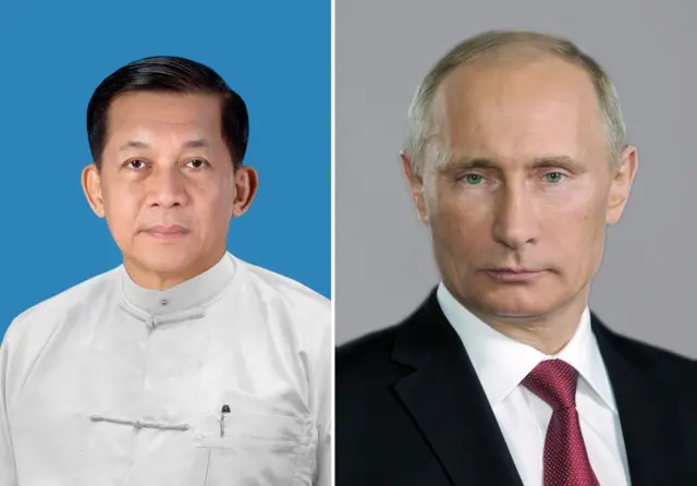 ဗိုလ်ချုပ်မှူးကြီးမင်းအောင်လှိုင်နဲ့ ရုရှားသမ္မတပူတင် 