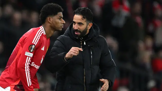 Rashford ya buga duka wasannin da Amorim ya jagoranta tun bayan zuwansa United kafin a ajiye shi a wasan hamayyar Manchester ranar Lahadi 