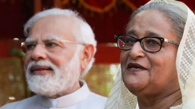 নরেন্দ্র মোদী ও শেখ হাসিনা