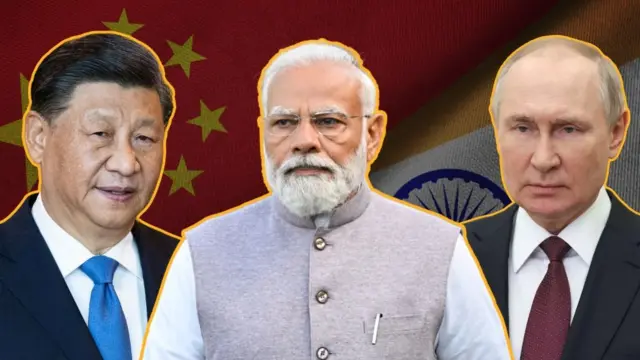જિનપિંગ, મોદી અને પુતિન