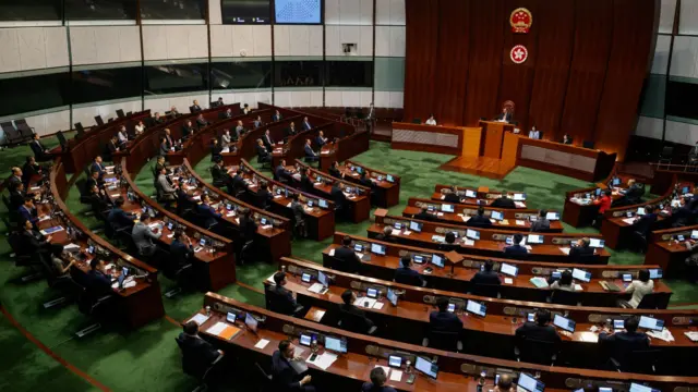 中国香港特区立法会议事厅(资料图片)