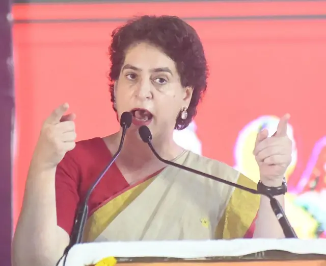 काँग्रेसच्या खासदार प्रियंका गांधी