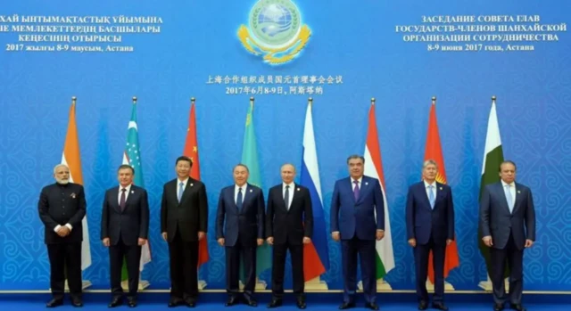 கடந்த 2017-ல் எஸ்சிஓ மாநாட்டில் பங்கேற்க வந்த பல நாடுகளின் தலைவர்கள்