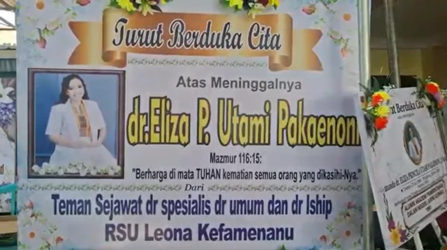 Karangan bunga untuk dokter Icha