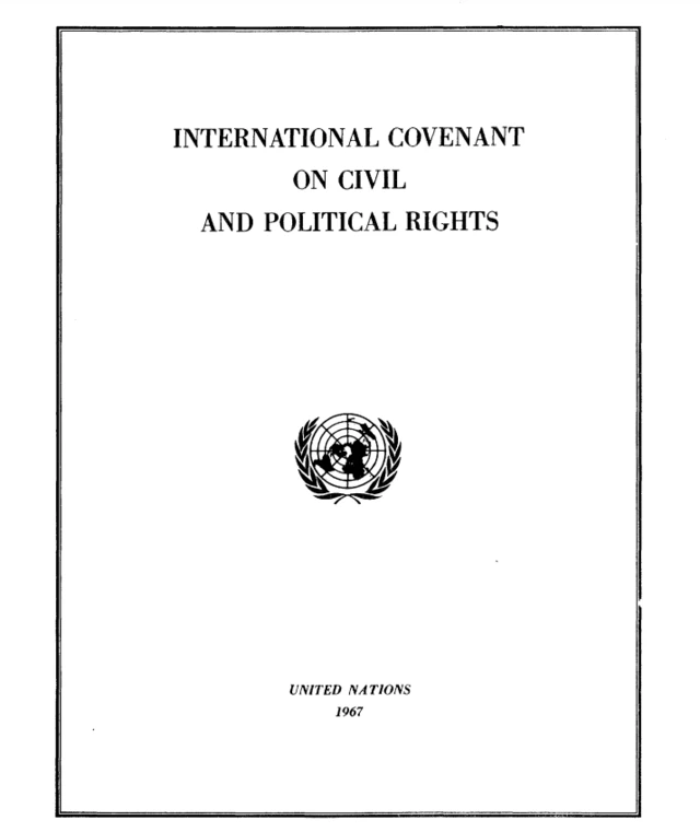 ইন্ট্যারন্যাশনাল কভেন্যান্ট অন সিভিল এ্যান্ড পলিটিক্যাল রাইটস (আইসিসিপিআর)