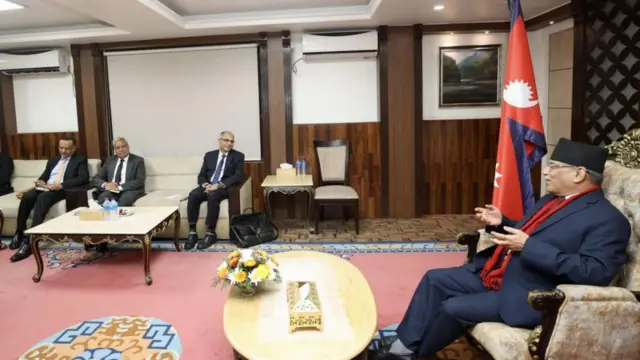 भारतीय विदेश सचिवसँग प्रचण्ड