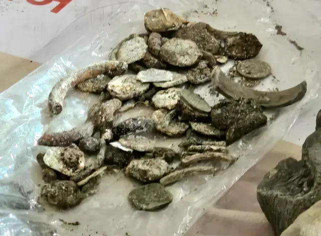 मूर्तीबरोबर सापडलेले नाणे