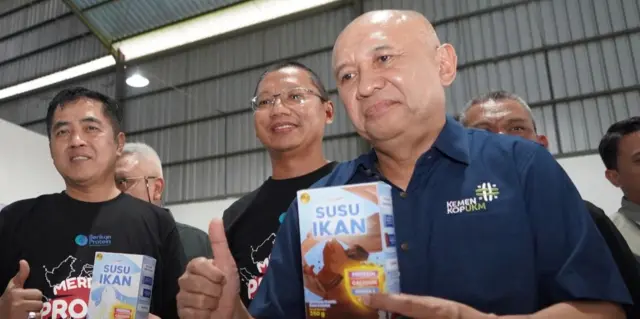 Menteri Koperasi dan UKM Teten Masduki yang juga hadir pada pelucuran tersebut, mengapresiasi hilirisasi produk perikanan berupa Susu Ikan. 