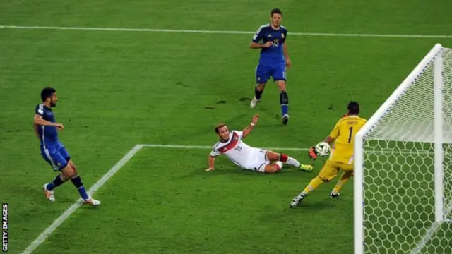 Goetze  ne ya ci wa Jamus kwallo a wasan karshe da Argentina a 2014