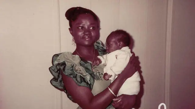 Young Prof. Opoku-Agyemang wit her pikin