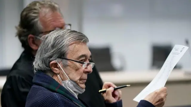 Concentration camp survivor and witness Josef Salomonovic