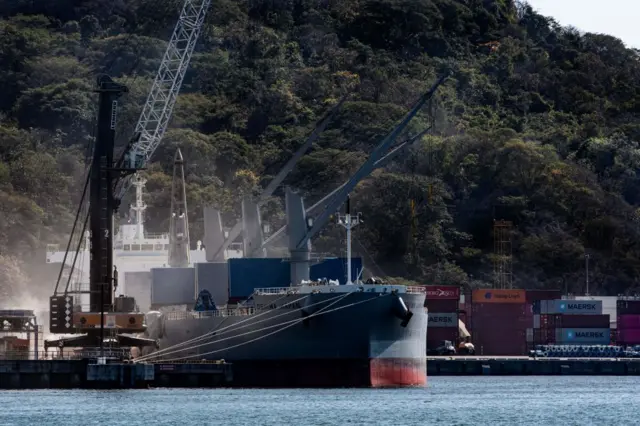 Terminal portuaria de Caldera, Costa Rica.