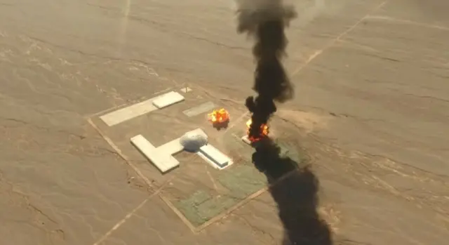 بازسازی حمله موشکی به تاسیسات هسته‌ای دیمونا در رزمایش پیامبر اعظم 