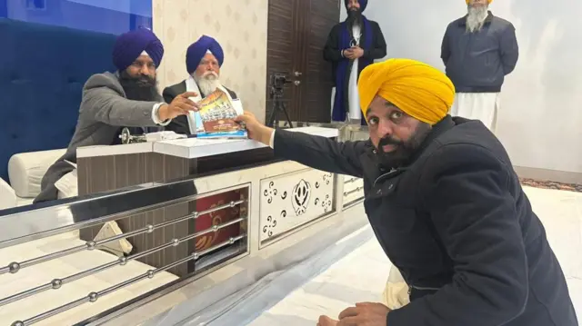 ਭਗਵੰਤ ਮਾਨ ਅਕਾਲ ਤਖ਼ਤ ਸਾਹਿਬ ਉੱਤੇ ਪਹੁੰਚੇ