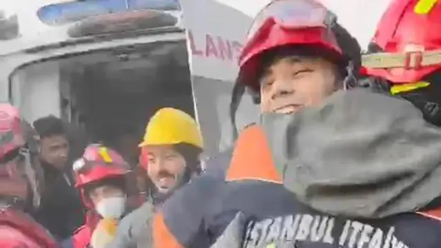 Nahide Umam'ın kurtarılışı sonrası yaşanan sevinç