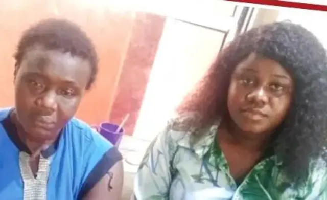 aworan Arabinrin Amarachi Okechi ati ọmọ rẹ