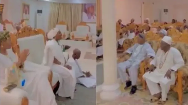 Olori Ashley Ogunwusi nibi to ti n gbadura laarin ero