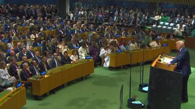 ډونلډ ټرمپ د وينا پر مهال