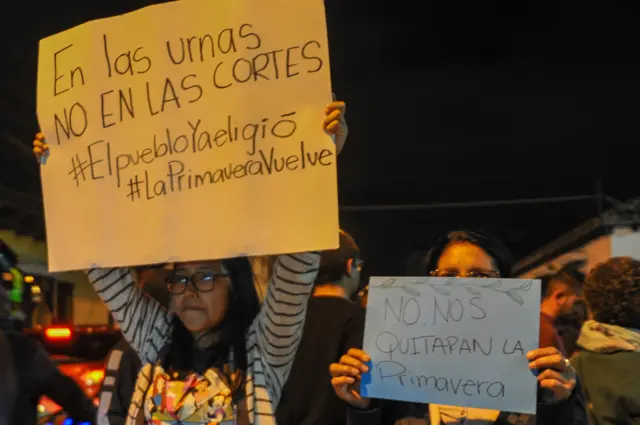 Protesta en Guatemala