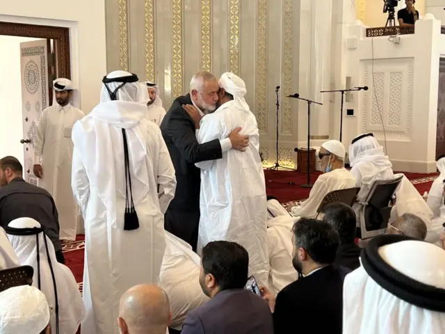 Hamas'ın siyasi kanadının lideri İsmail Haniye de Katar'da bulunuyor