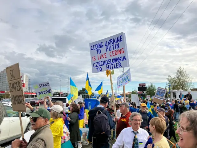 проукраїнський мітинг в Анкоріджі